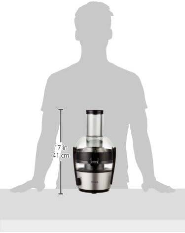 Philips Viva Collection Juicer – 2L – Black/Silver