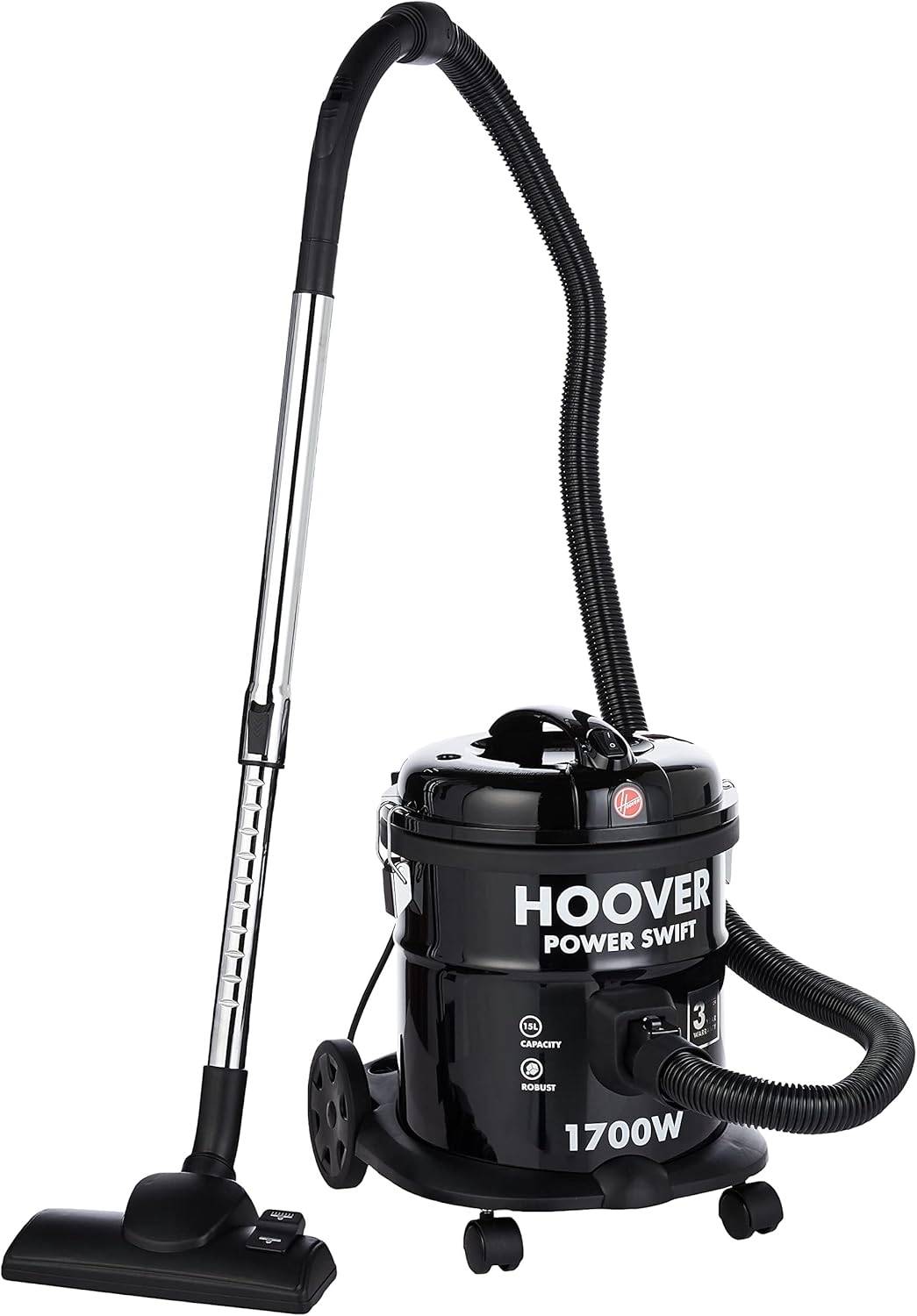 Hoover Power Swift Drum Vacuum Cleaner HT85-T0-ME – 1700W 15L