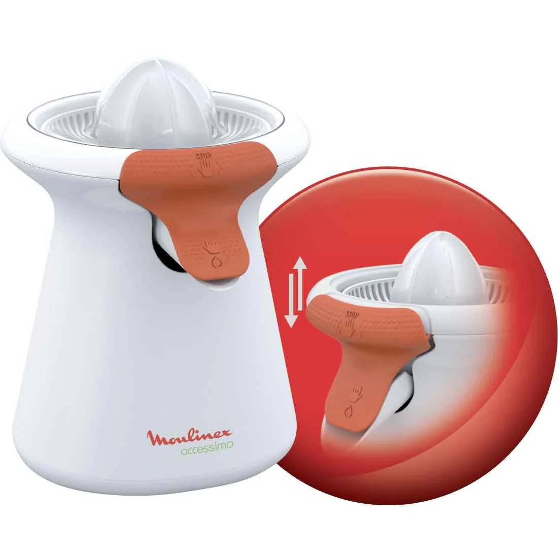 Moulinex PC105131 Accessimo Juicer – 40W – Drip Stop – White