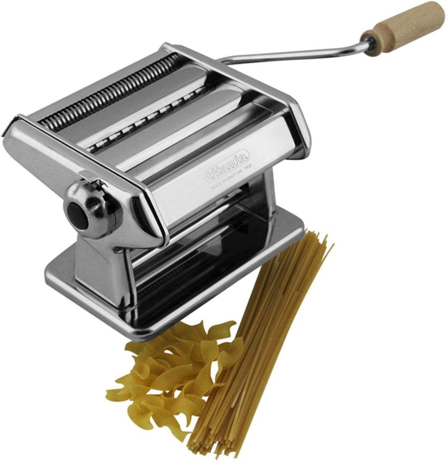 Stainless Steel Manual Pasta Maker, Noodle Sheeter, Dough Sheeter Machine