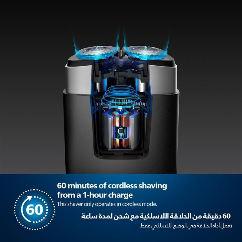 Philips Travel Shaver PQ888/06 – IPX7 Waterproof – 60 Min