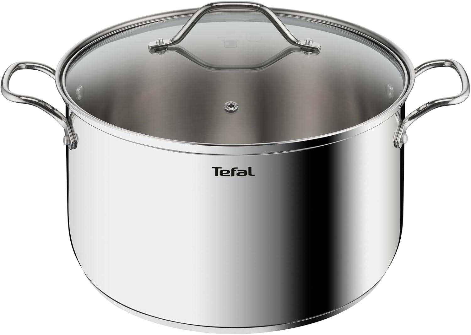 Tefal B8646404 Intuition XL Cooking Pot – 28cm – 8L – Stainless Steel