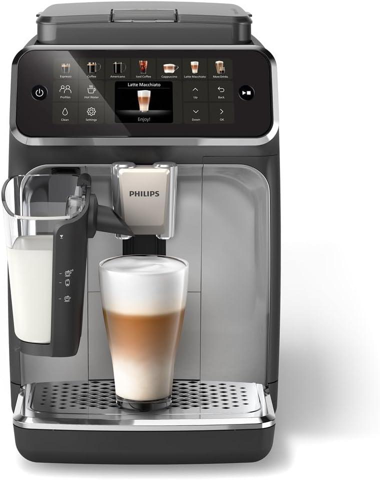 Philips Coffee Espresso Machine EP4446 – Built-In Grinder – Black