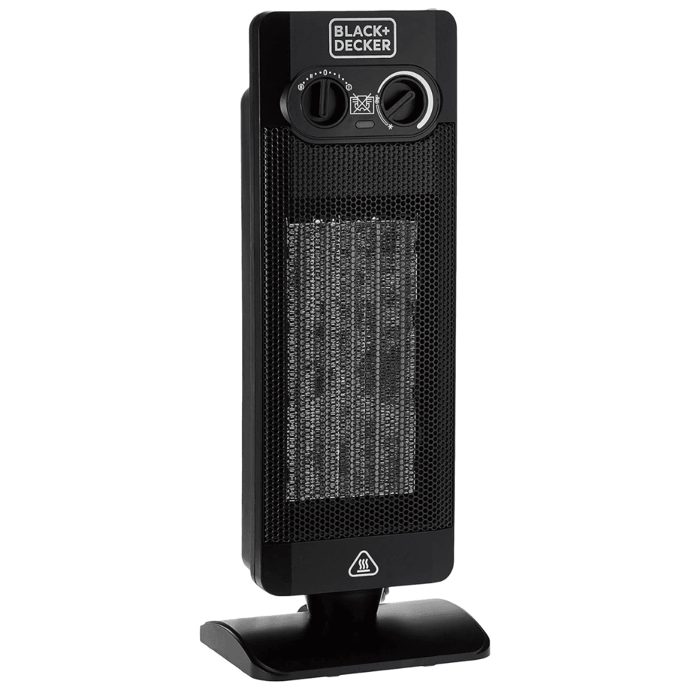 Black+Decker Heater HX340-B5 – Vertical Fan Heater – 52cm – Black